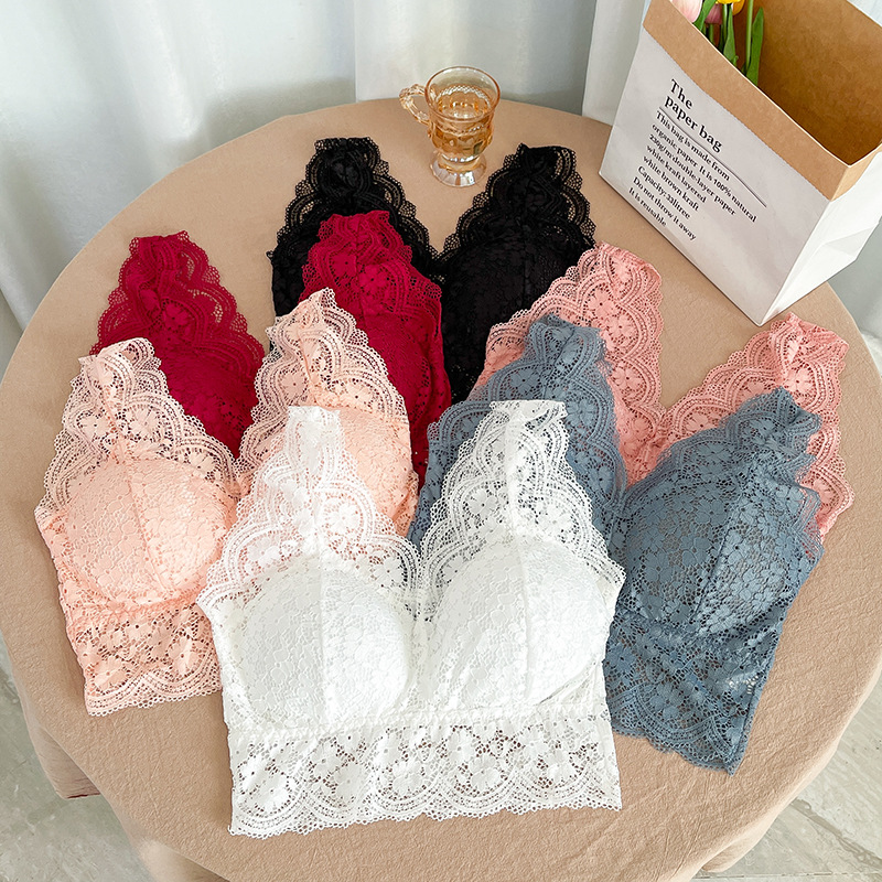 3pcs Women's Floral Lace Brale - đánh giá và giá Bralette Wireless Soft