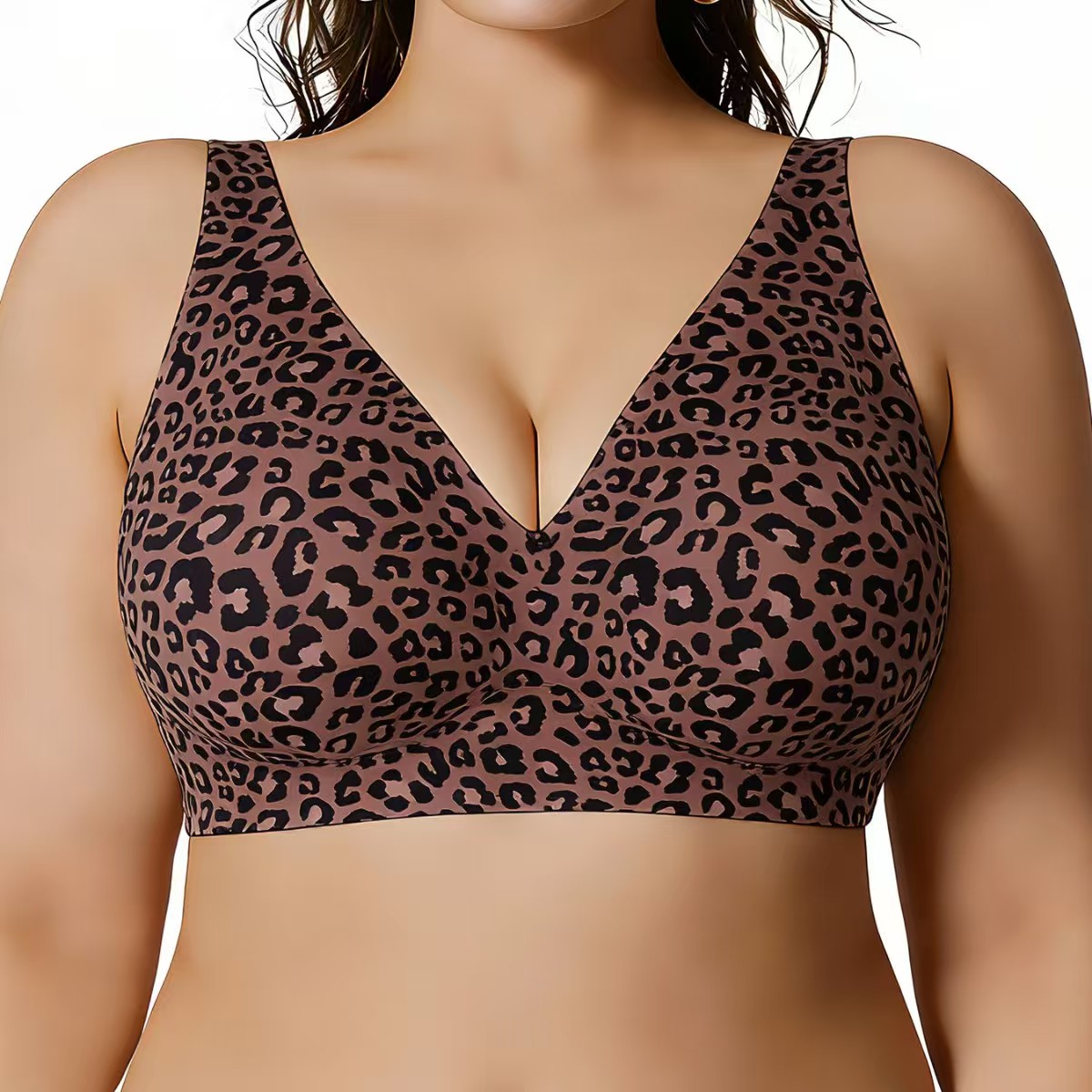 Leopard Print Wireless Push-Up - đánh giá và giá Bralette Wireless Soft