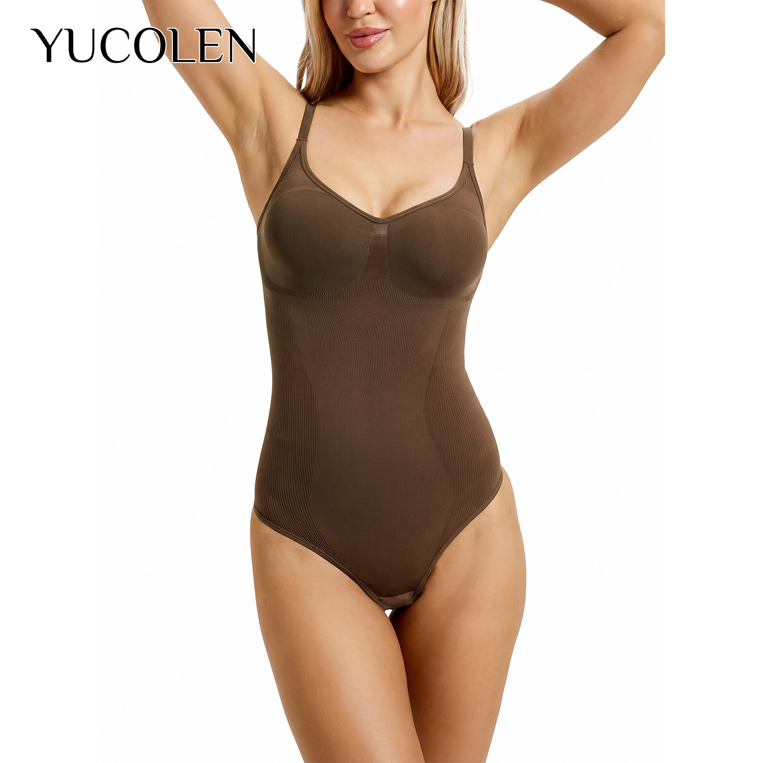 YUCOLEN Women U‑Neck Thong Bod - đánh giá và giá Shapewear Bodysuit Firm