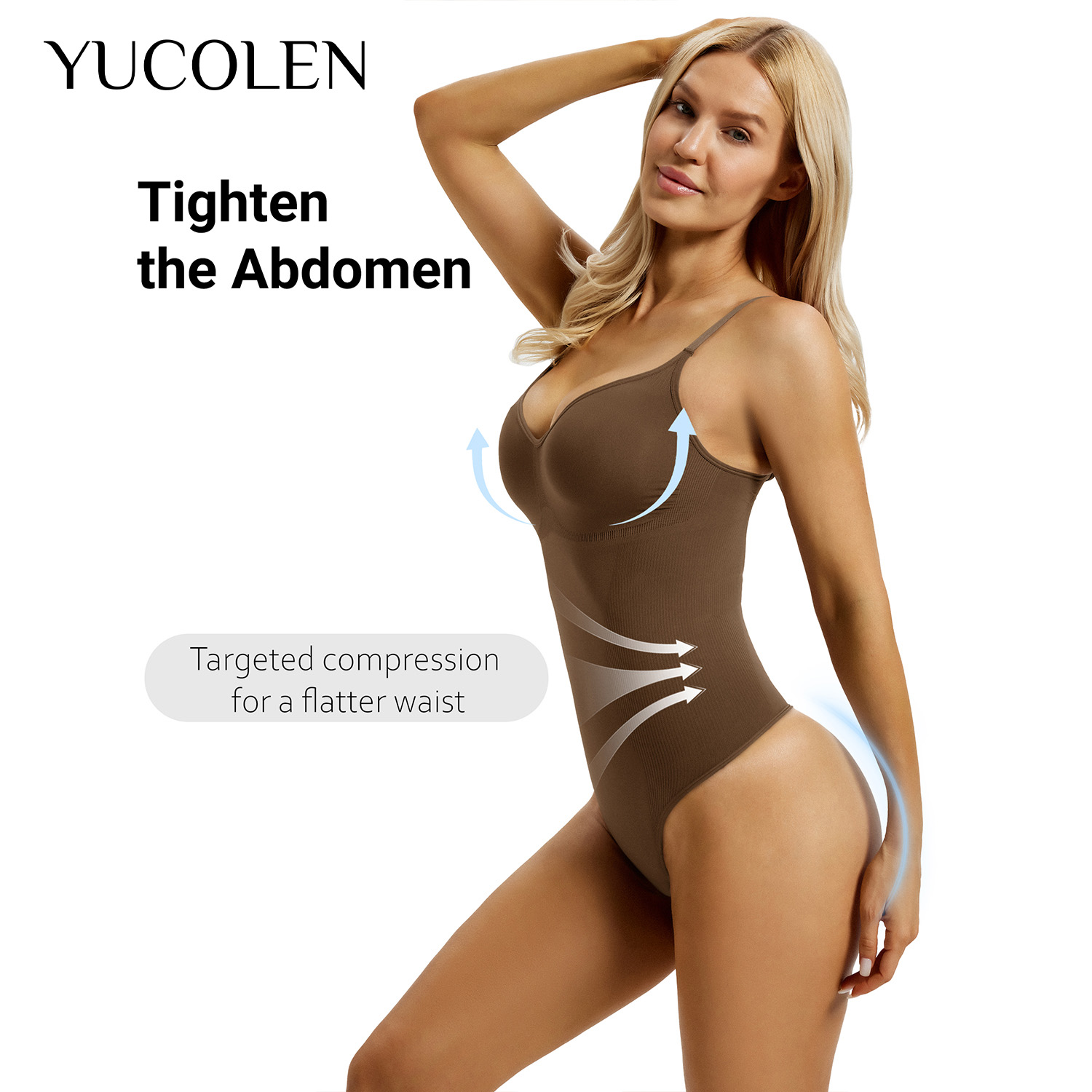 YUCOLEN Women U‑Neck Thong Bod - đánh giá và giá Shapewear Bodysuit Firm