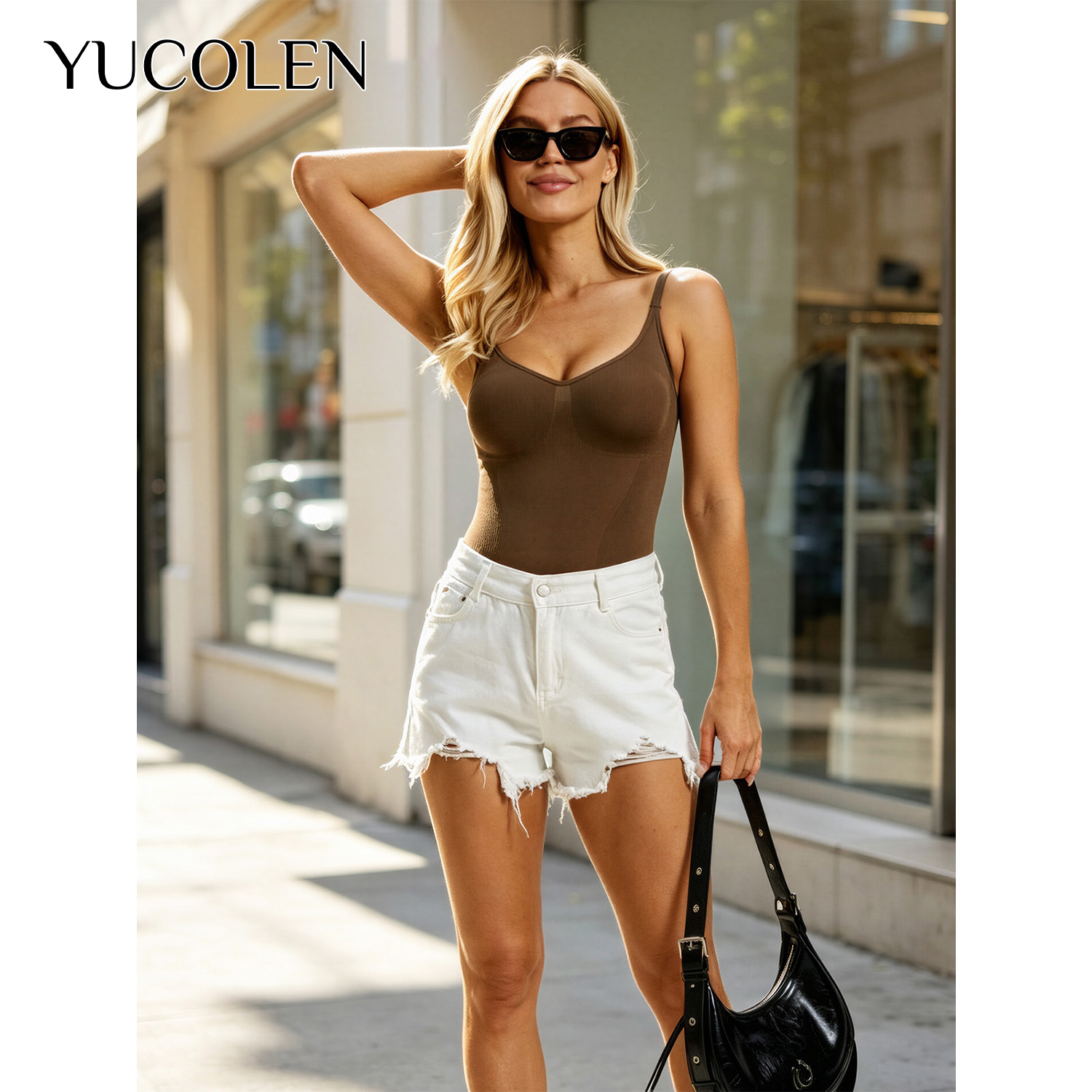 YUCOLEN Women U‑Neck Thong Bod - đánh giá và giá Shapewear Bodysuit Firm