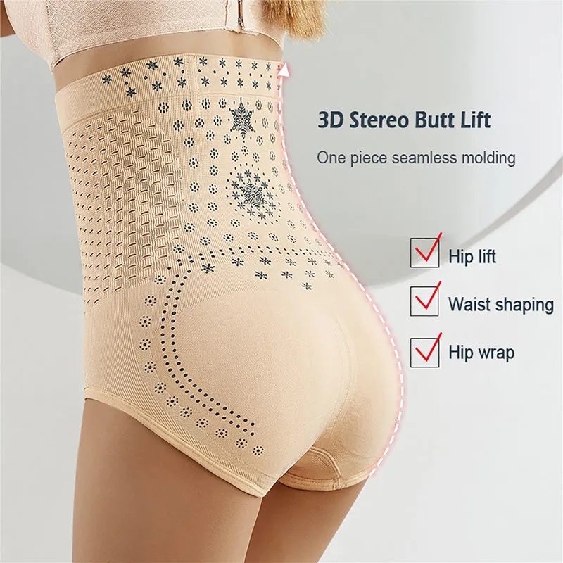 3pcs Women High Waist Compress - đánh giá và giá Seamless Underwear Women
