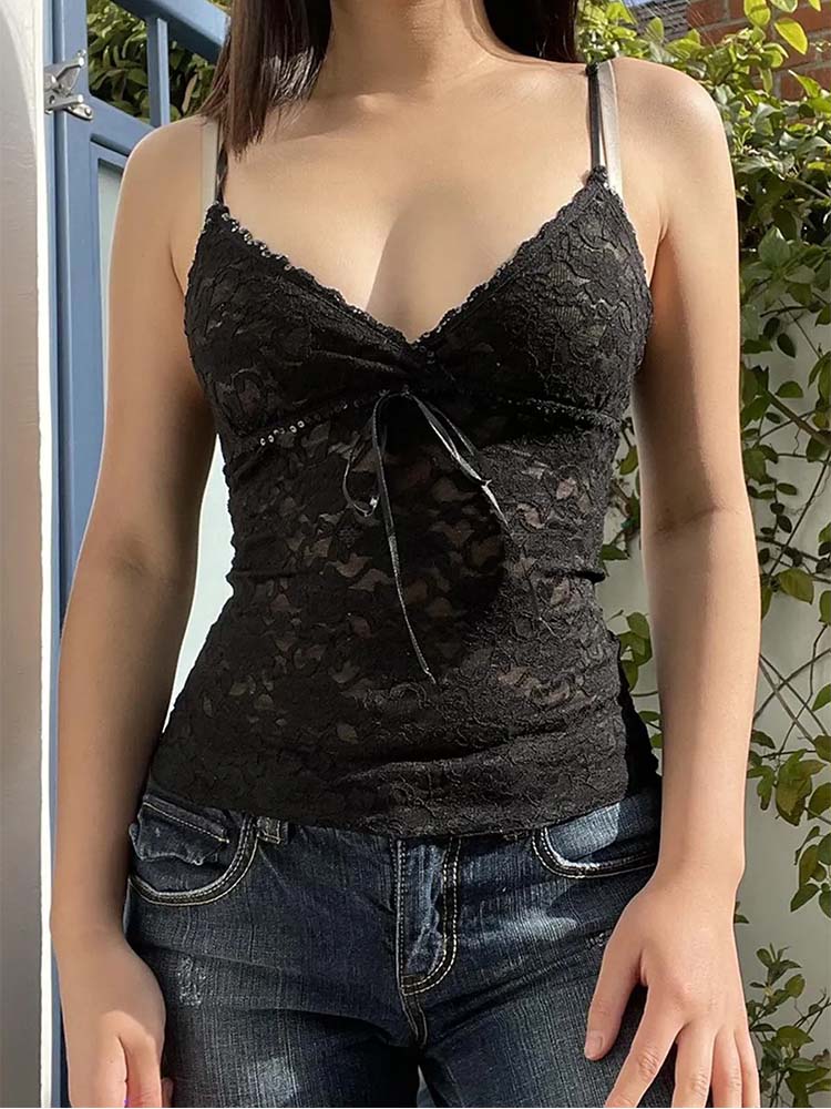 Black See Through Lace Cami Cr - đánh giá và giá Cami Top Lace
