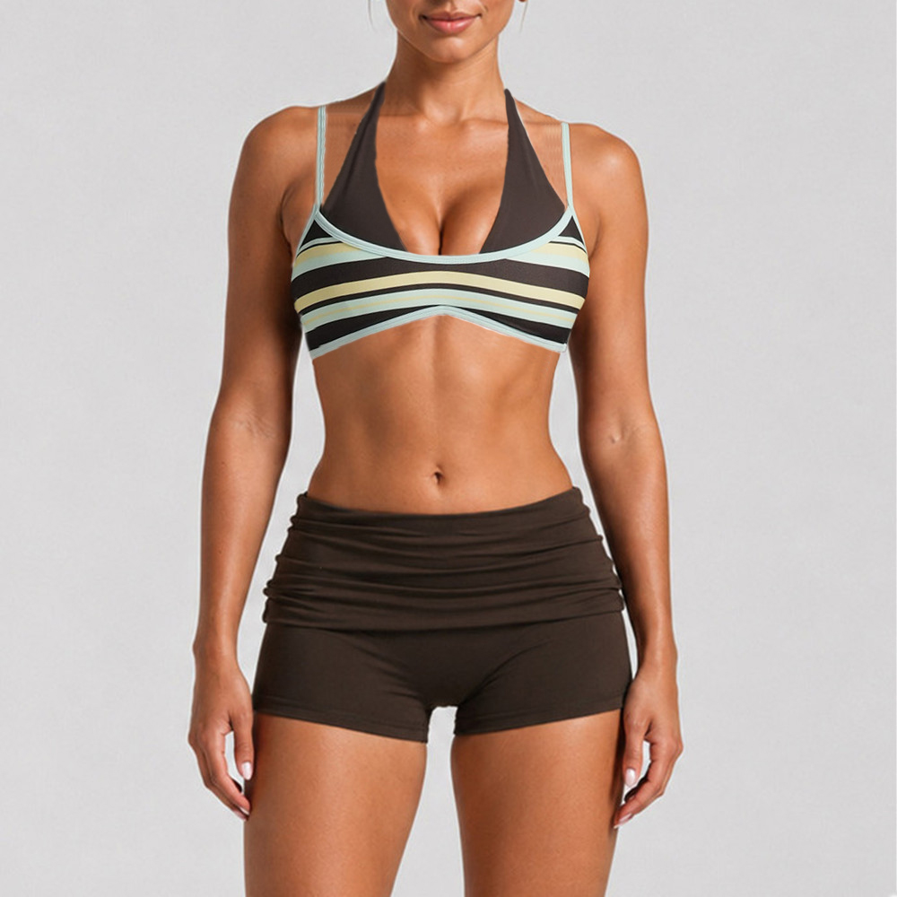 Pad Women Block Dot Halter Dou - đánh giá và giá Sports Bra High Impact