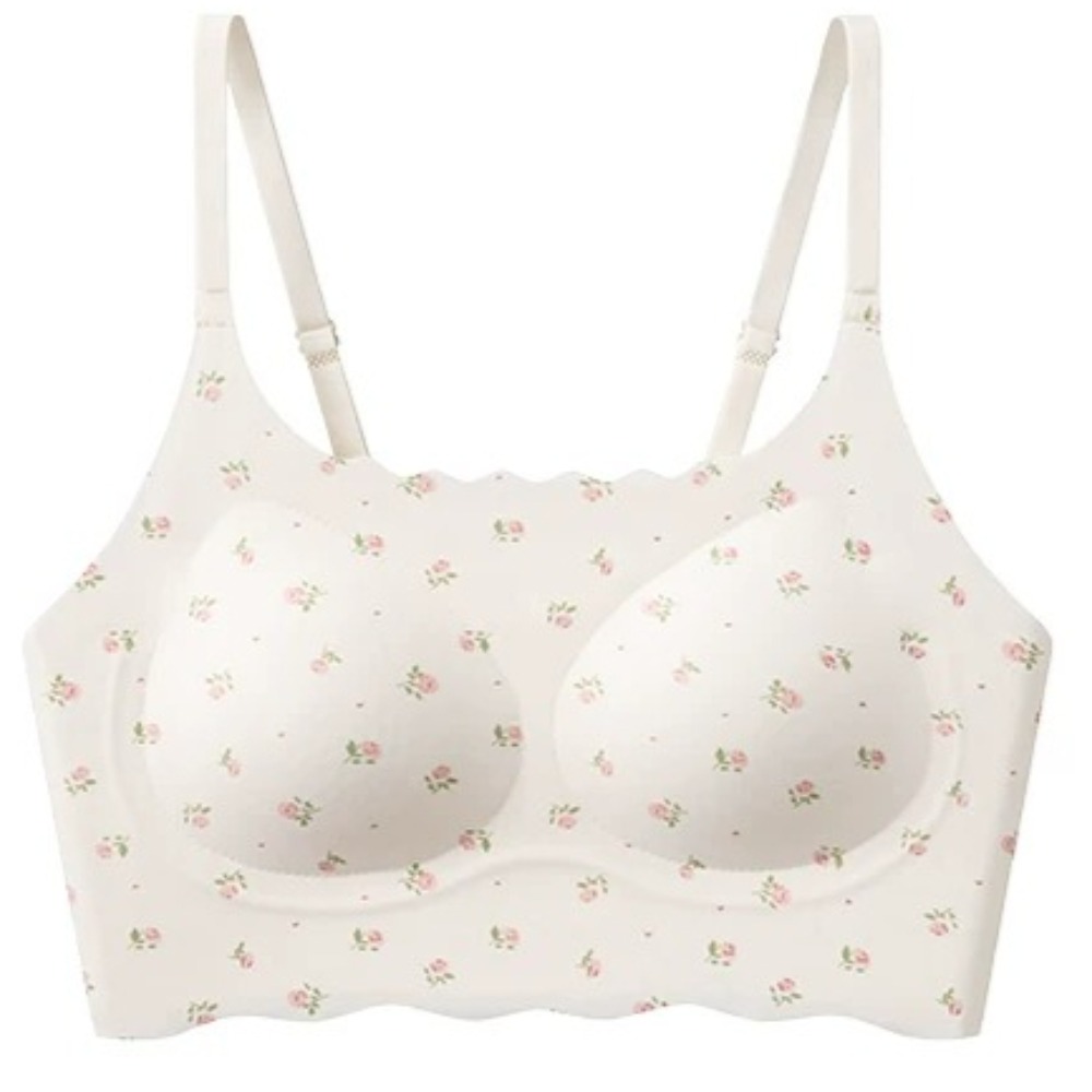 Cute Floral Bow Teen Girls Pub - đánh giá và giá Bralette Wireless Soft